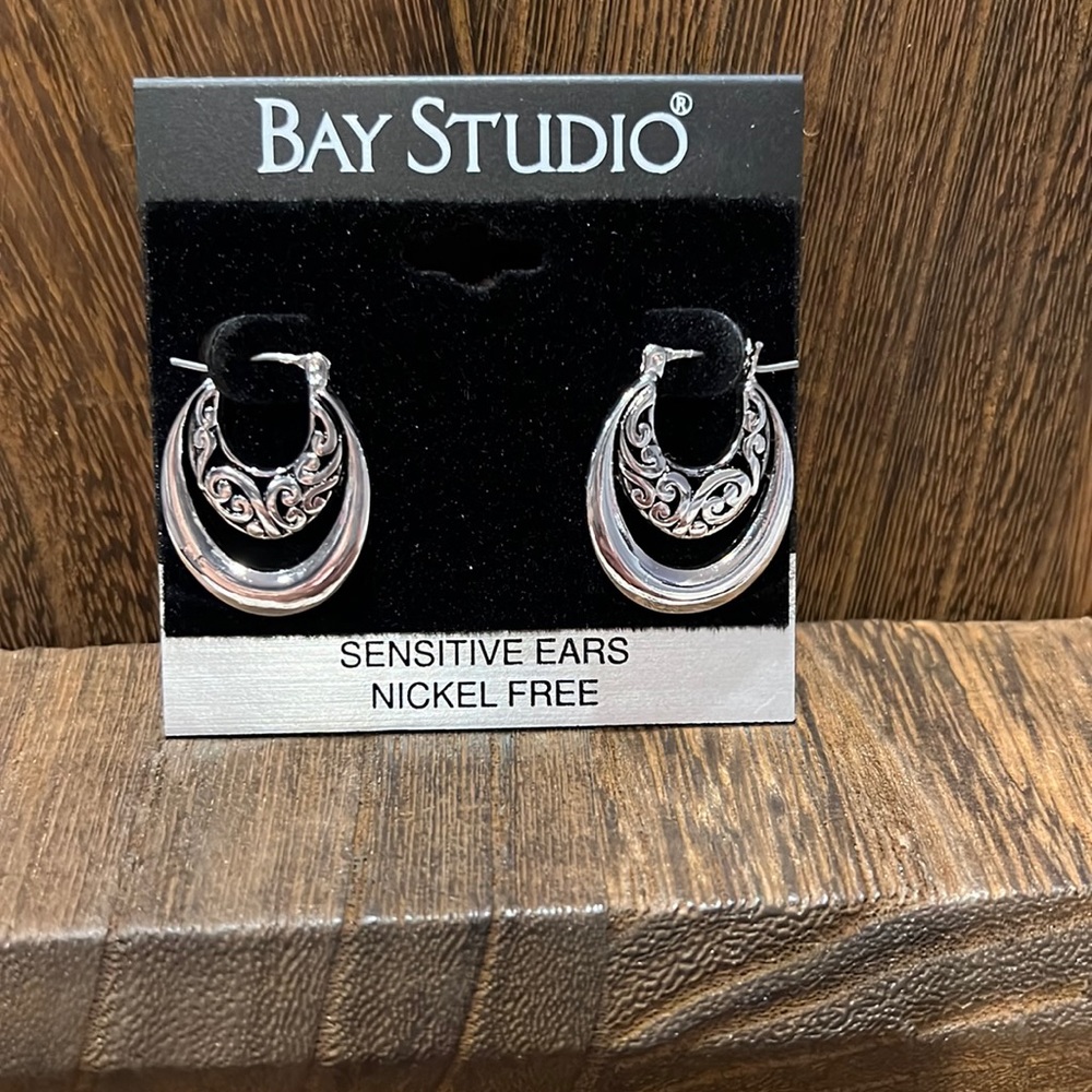 3/$18 Bay Studio Pierced Earrings- Nickel Free for Sensitive Ears - Lot 758